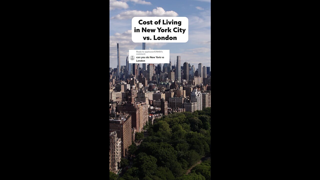 Cost of Living in New York City vs. London