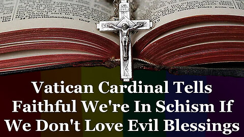 Vatican Cardinal Tells Faithful We're In Schism If We Don't Love Evil Blessings