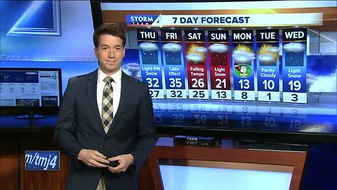 Snow rolls in Thursday night