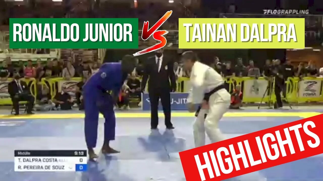 Elected the "BEST FIGHT IN PAN AMS" 2022 Ronaldo Junior vs Tainan Dalpra. #bjj #ibjjf