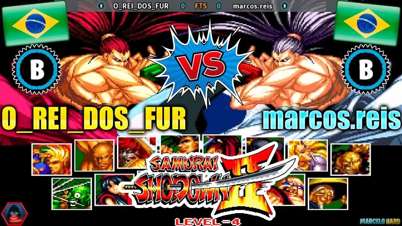 Samurai Shodown II (O_REI_DOS_FUR Vs. marcos.reis) [Brazil Vs. Brazil]