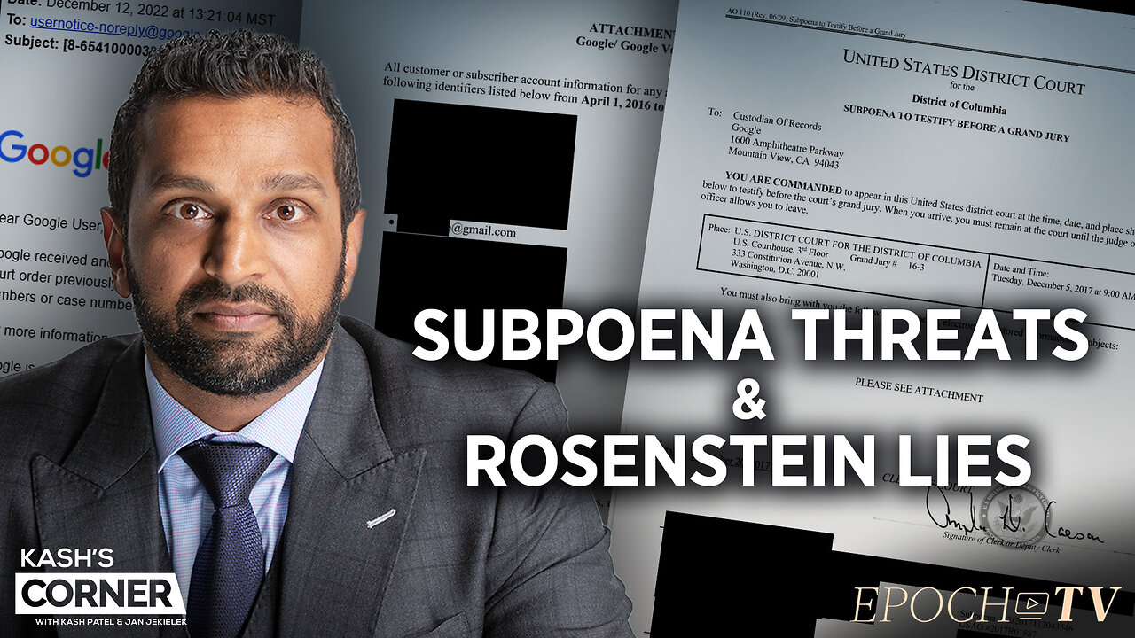 DOJ Exposed for Subpoenaing My Records; FBI $3.4 Million Payment to Twitter | Kash’s Corner