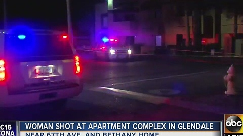 Woman in critical condition after being shot in Glendale apartment