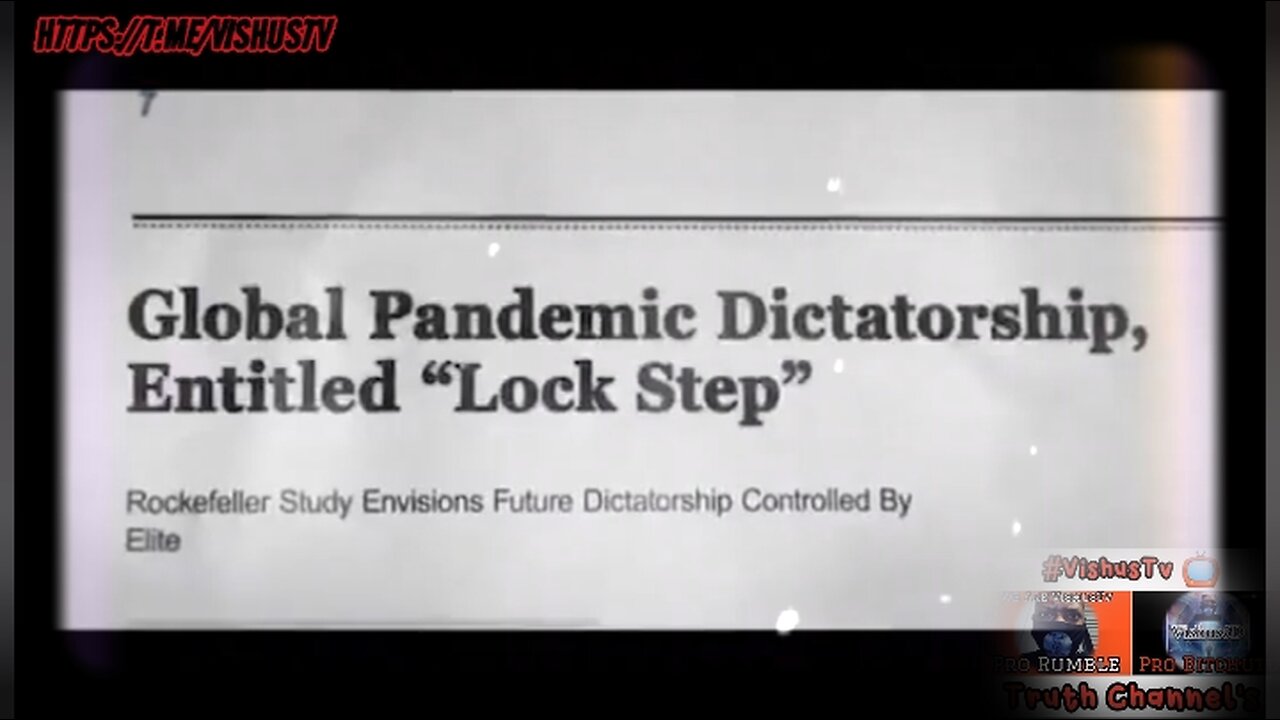 Global Pandemic Dictatorship, Entitled "Lock Step" #VishusTv 📺