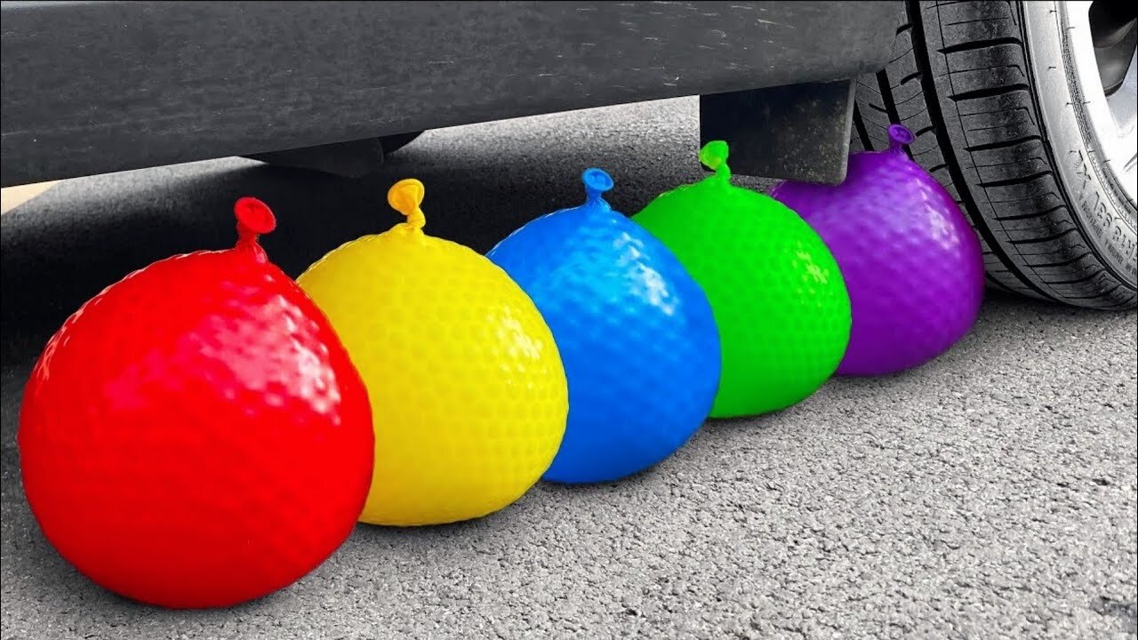 Experiment Car vs Balloons | Crushing Crunchy & Soft Things | Smash Hub