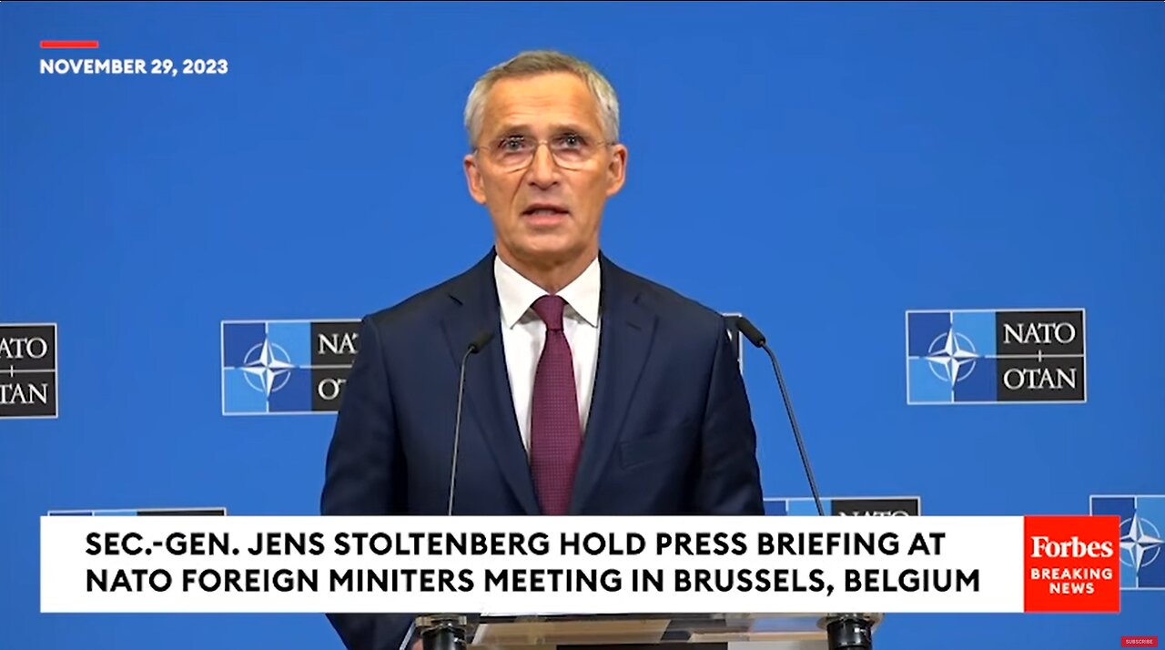 Just if you want to waste 22 minutes of your life on NATO´s Stoltenberg (Ukraine, Kosovo, Bosnia)