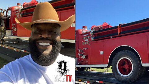 Rick Ross Buys A Fire Truck For His Promise Land Estate! 🚒