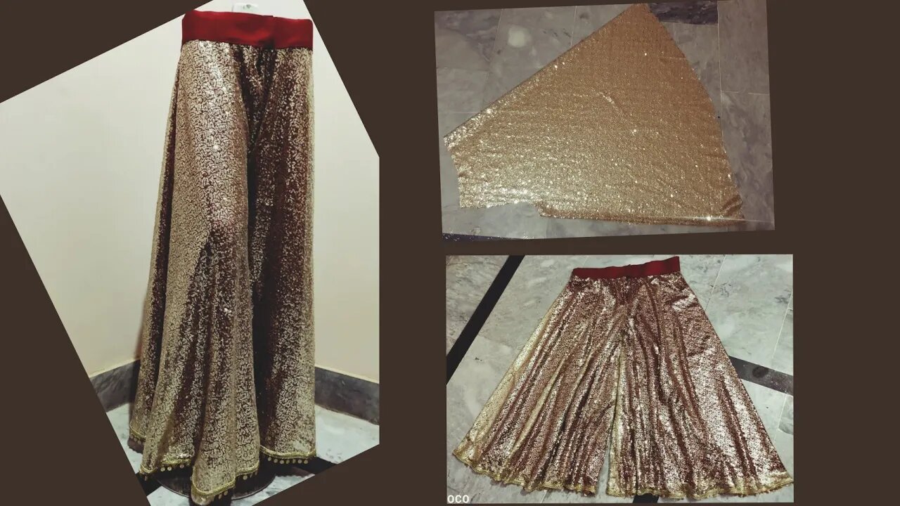 Unique Stylish Pant Plazzo/Hijar/Culet/Flapper/Devided Lehnga Cutting And Stitching Tutorial