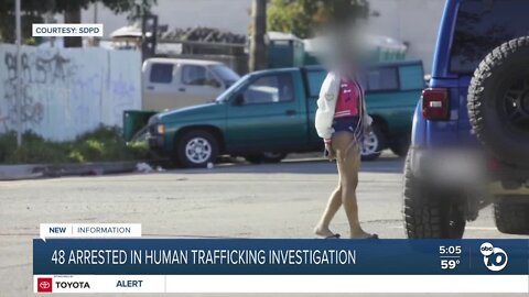 Sex trafficking probe leads to 48 arrests in San Diego, National City