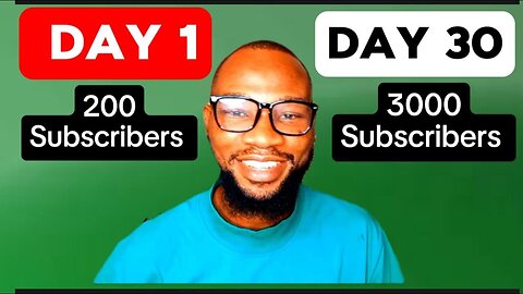 How to get 3000 subscribers in 30 days
