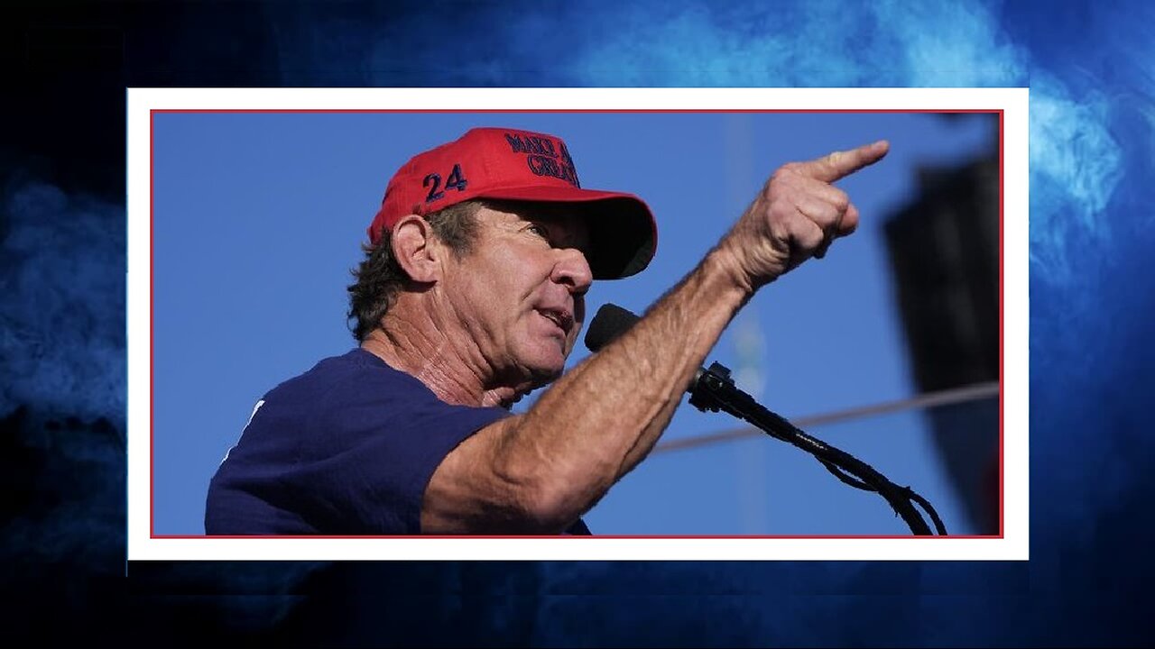 Dennis Quaid Gives Fiery Speech Calling on Voters to Support Trump