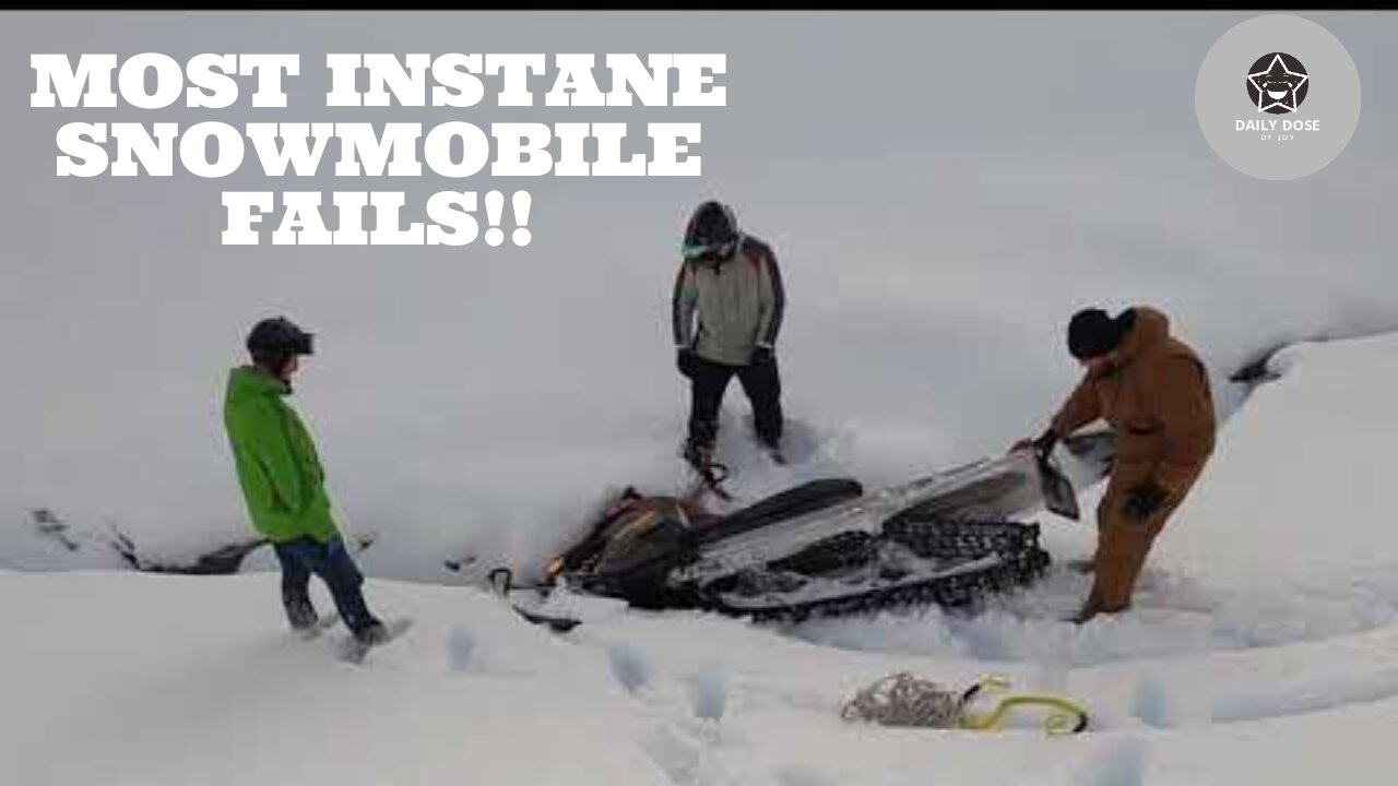 Insane Snowmobile Fails and Close Calls