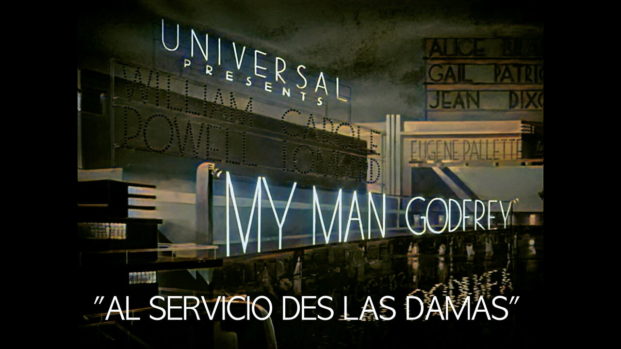 MI HOMBRE GODFREY (1936) | 4K UHD | Tráiler remasterizado - COLORIZADO