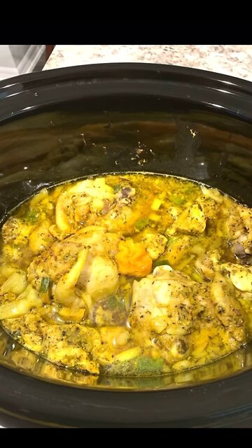 Crockpot | Slow cooker curry chicken