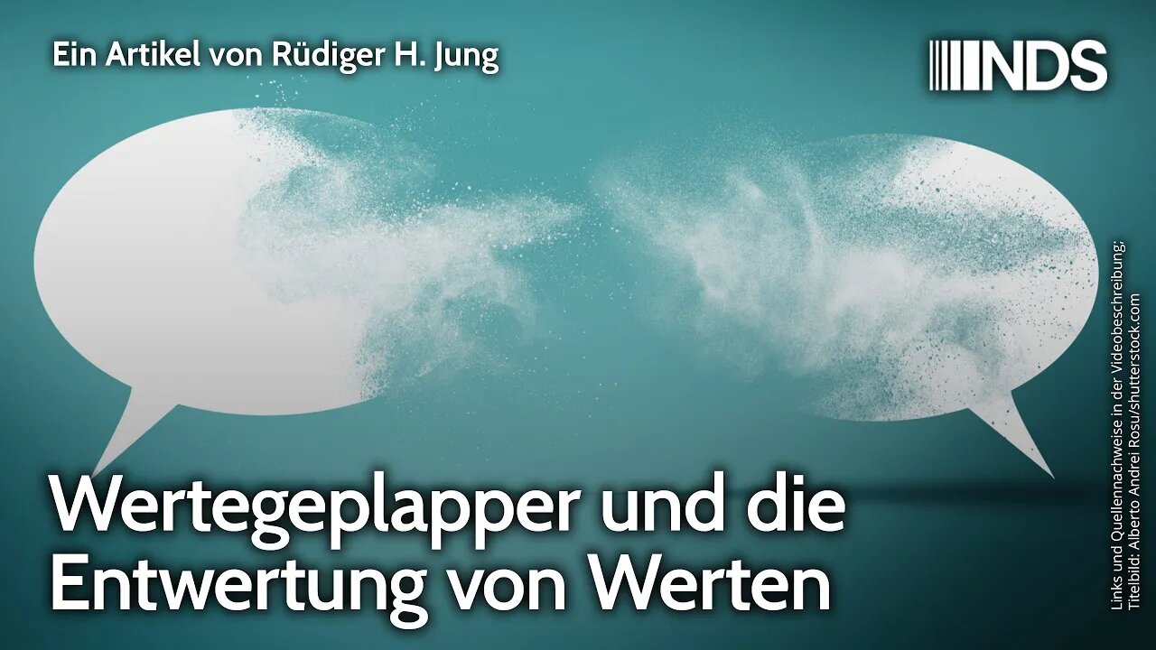 Wertegeplapper und die Entwertung von Werten | Rüdiger H. Jung | NDS-Podcast