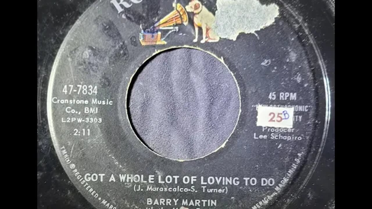 Barry Martin With the H.B. Barnum Group – Got a Whole Lot of Loving to Do