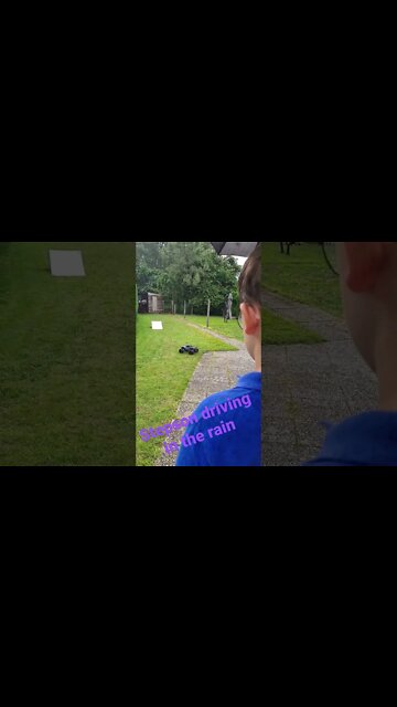 traxxas Maxx in the rain