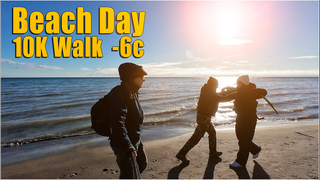 Winter Beach 10K Walk and work out