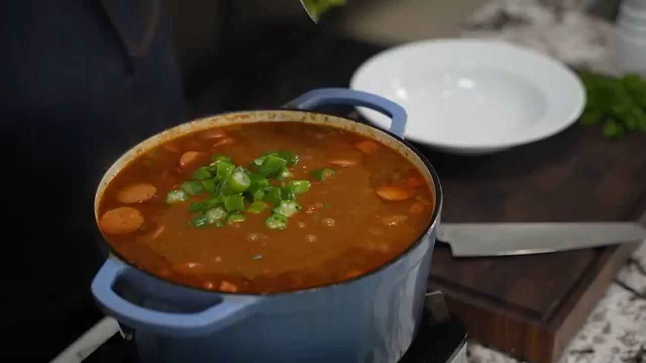 Creole Chicken and Sausage Gumbo | #SoulFoodSunday