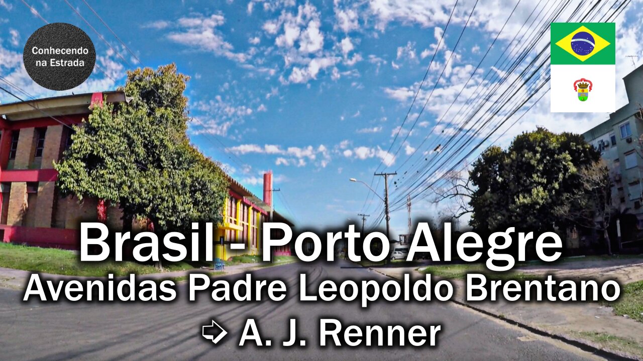🚗 🌞 Dirigindo por Porto Alegre, avenidas Padre Leopoldo Brentano ➡️ A. J. Renner.