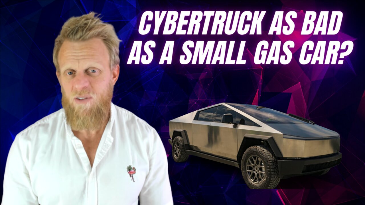 Media says big EV's like Tesla Cybertruck pollute like small gas cars