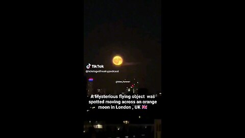 ufo spotted by the moon