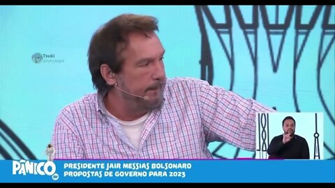 Emílio assustado com a audiência que Bolsonaro dá e quer segurar o homi até as 17:00