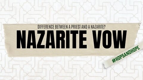 What is the difference between a Priest and a Nazarite?