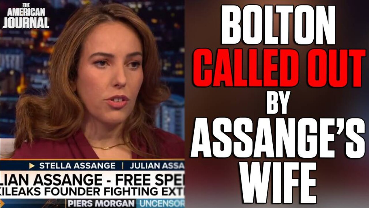 Stella Assange Tells Bolton To His Face He Should Be Brought Up On War Crime Charges