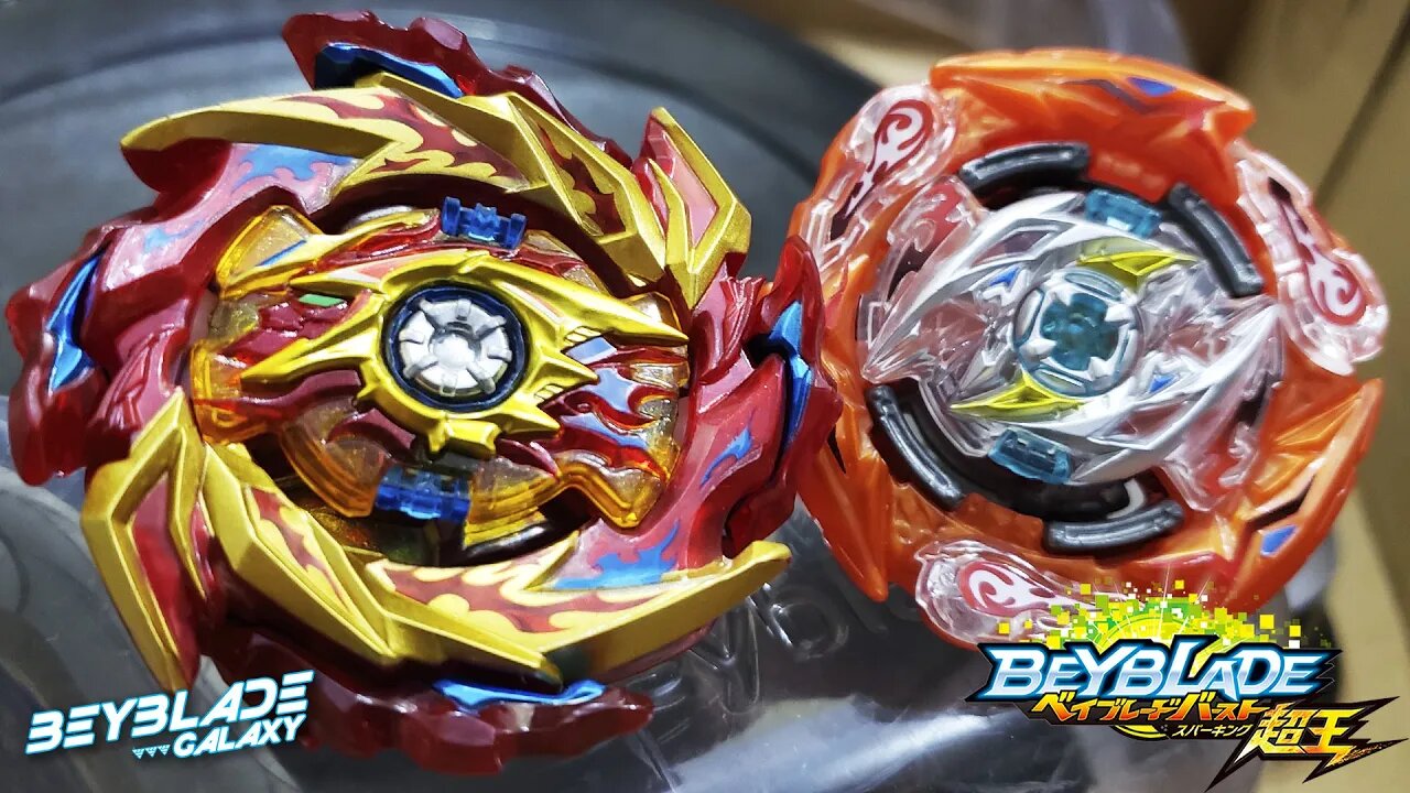 HYPERION BURN .CHO.Xc'+X vs GLIDE RAGNARUK .Wh.R 1S - Beyblade Burst ベイブレードバースト