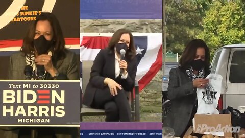 VP pick Kamala Harris campaigning.