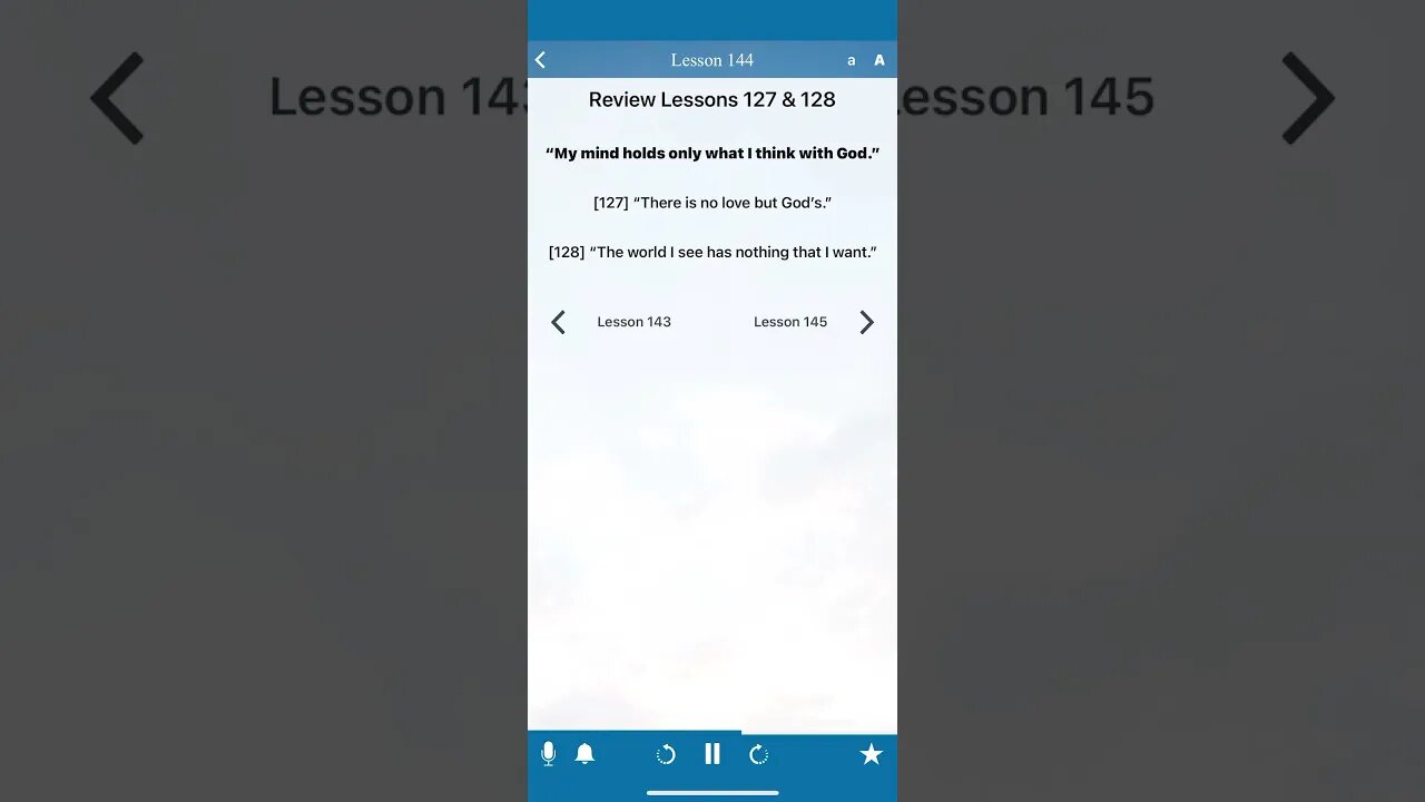 Lesson 144 Review 4 A Course in Miracles Review Lesson 127 & 128