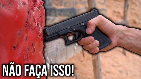 Sua pistola pode TRAVAR em um combate corpo a corpo?