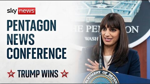 Pentagon news conference after Trump's historic US election victory