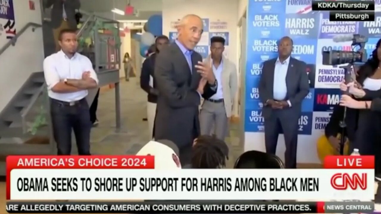 Democrats bring Obama out to lecture black men who aren’t supporting Kamala!