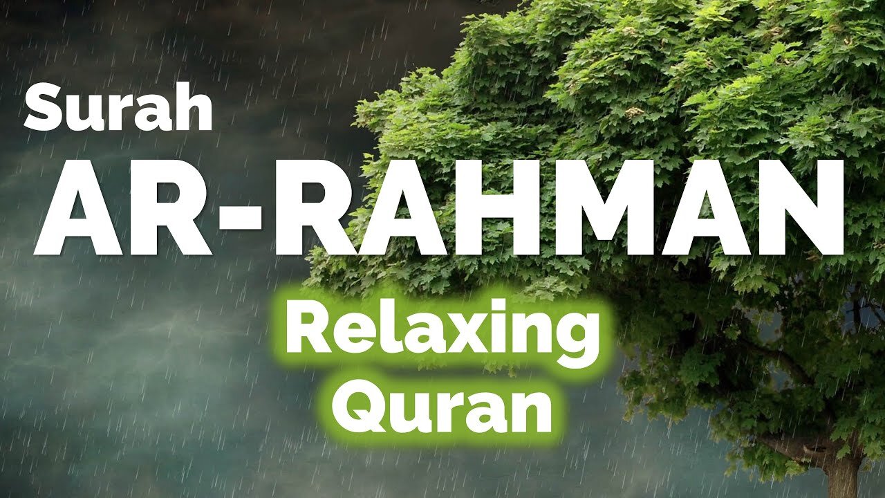 Relaxing reading Quran to the sound of rain