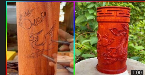 How To Make Wooden Water Bottle 1 - Woodworking DIY #shorts