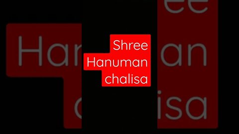 Shree Hanuman chalisa