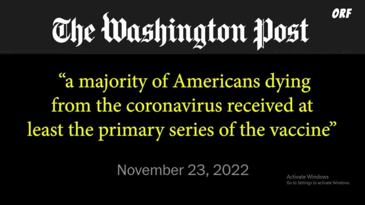 Remember the Lie-You Get the Vaccine You Will Not Die