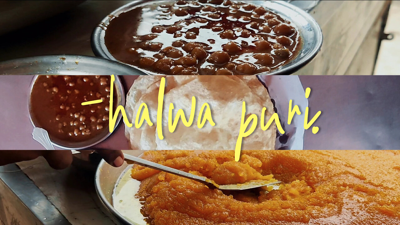 Karachi's best halwa puri - Shot on OnePlus