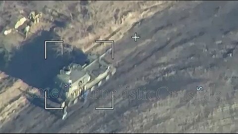 Russian Lancet Nails Ukrainian Akatsiya Artillery Gun
