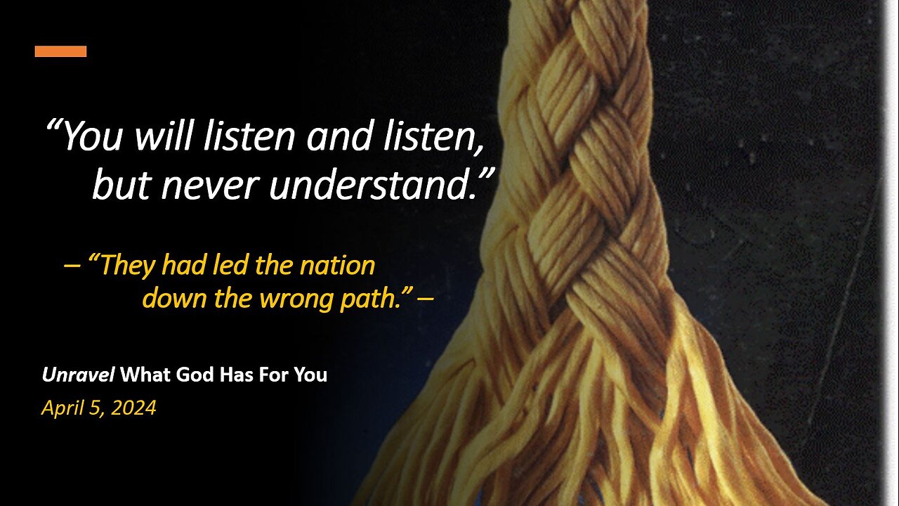 You Will Listen and Listen, but Never Understand (Apr 5, 2024)