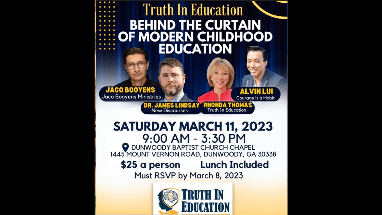 TRUTH IN EDUCATION / March 11, 2003 @ Dunwoody Baptist Church https://truthineducation.org/