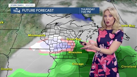 Cloudy Monday with a few showers