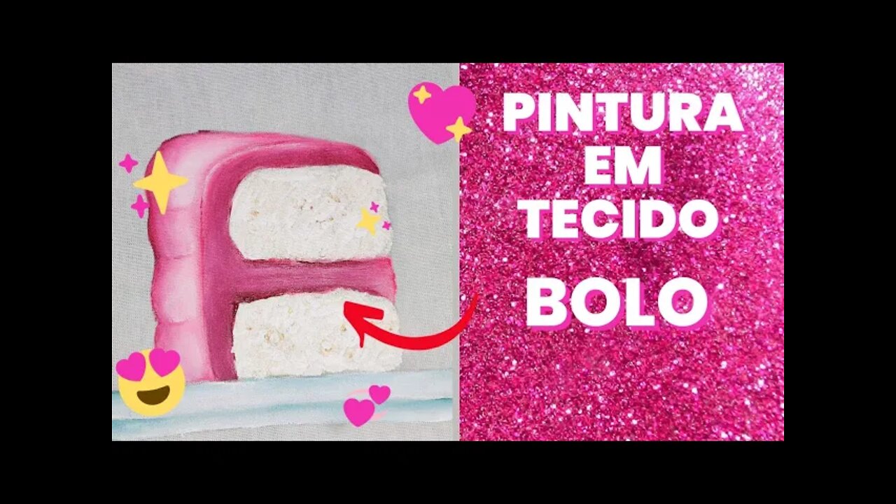 Como Pintar BOLO Pintura em Tecido