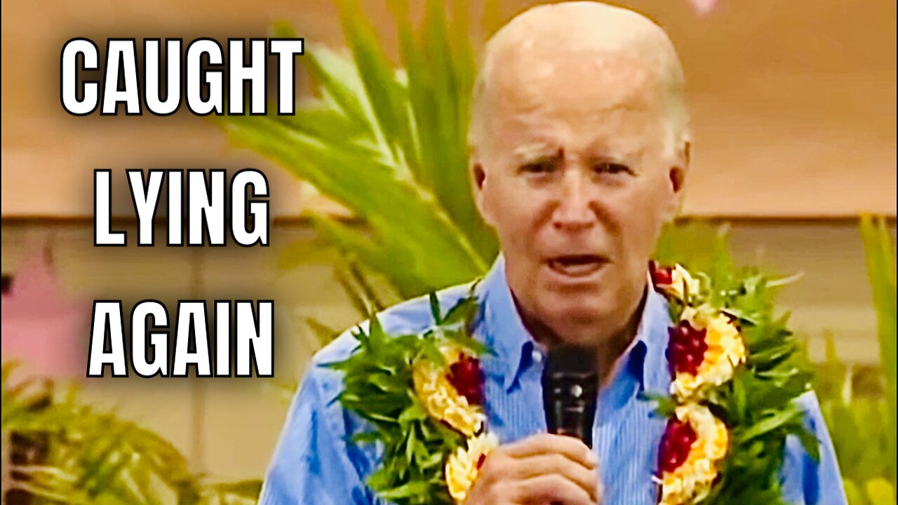 Joe Biden Exaggerates House Fire story, insults people of Maui