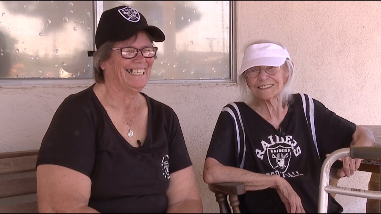 AT LAST: 93-year-old Raider fan attends her first-ever game