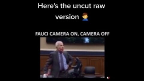 Dr Fauci Demonstrates the Proper Way to Wear a Mask When Off Camera