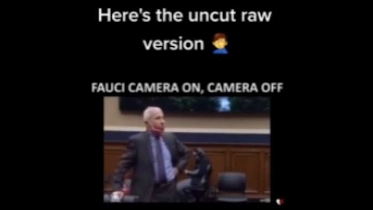 Dr Fauci Demonstrates the Proper Way to Wear a Mask When Off Camera