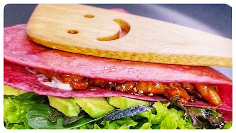 Korean Style Tortilla Wrap 🌯Tictok Tortilla Trend
